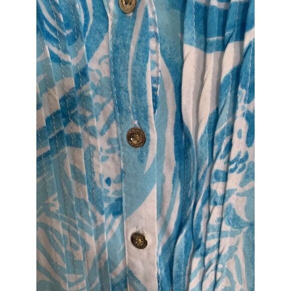 Lilly‎ Pulitzer Women Dress Size S Sarasota Tunic Dress Blue White Sea Adorable - Picture 4 of 7